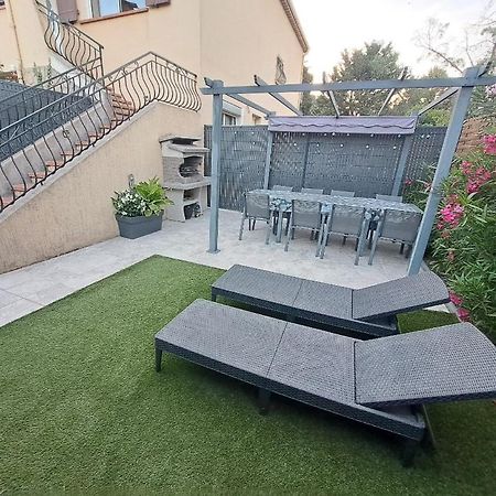 La Villa Castel - Haut De Villa - Parkings- 3 Chambres - 8 Couchages - Jardin - Barbecue 滨海卡涅 外观 照片