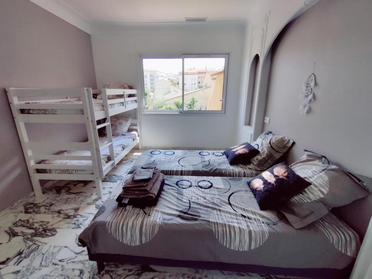 La Villa Castel - Haut De Villa - Parkings- 3 Chambres - 8 Couchages - Jardin - Barbecue 滨海卡涅 外观 照片